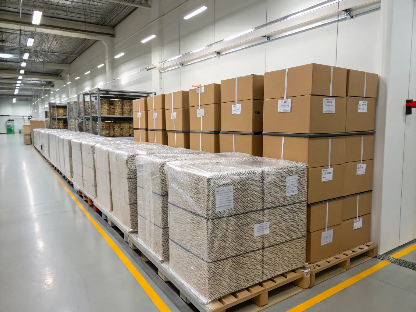 An image of a well-packed shipment ready for delivery, highlighting the protective measures and professional techniques used by All in 1 Exports.